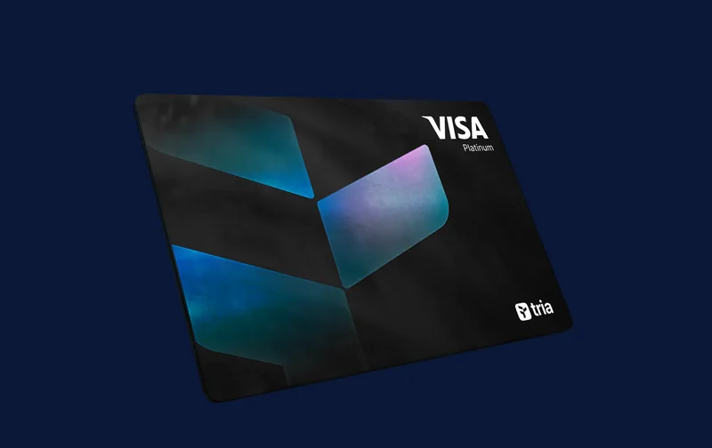 Triaカードの券面（Visa Platinum）